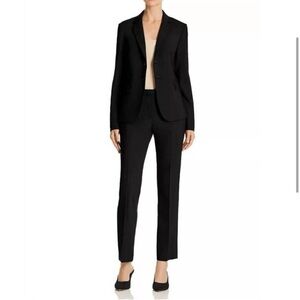 Theory Hartsdale Straight Leg Black Dress Trousers Size 12